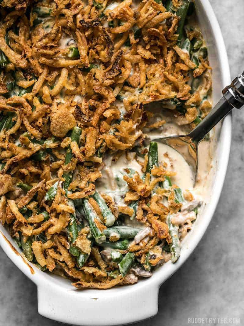 Green Bean Casserol
 The Creamiest Green Bean Casserole with no "Cream