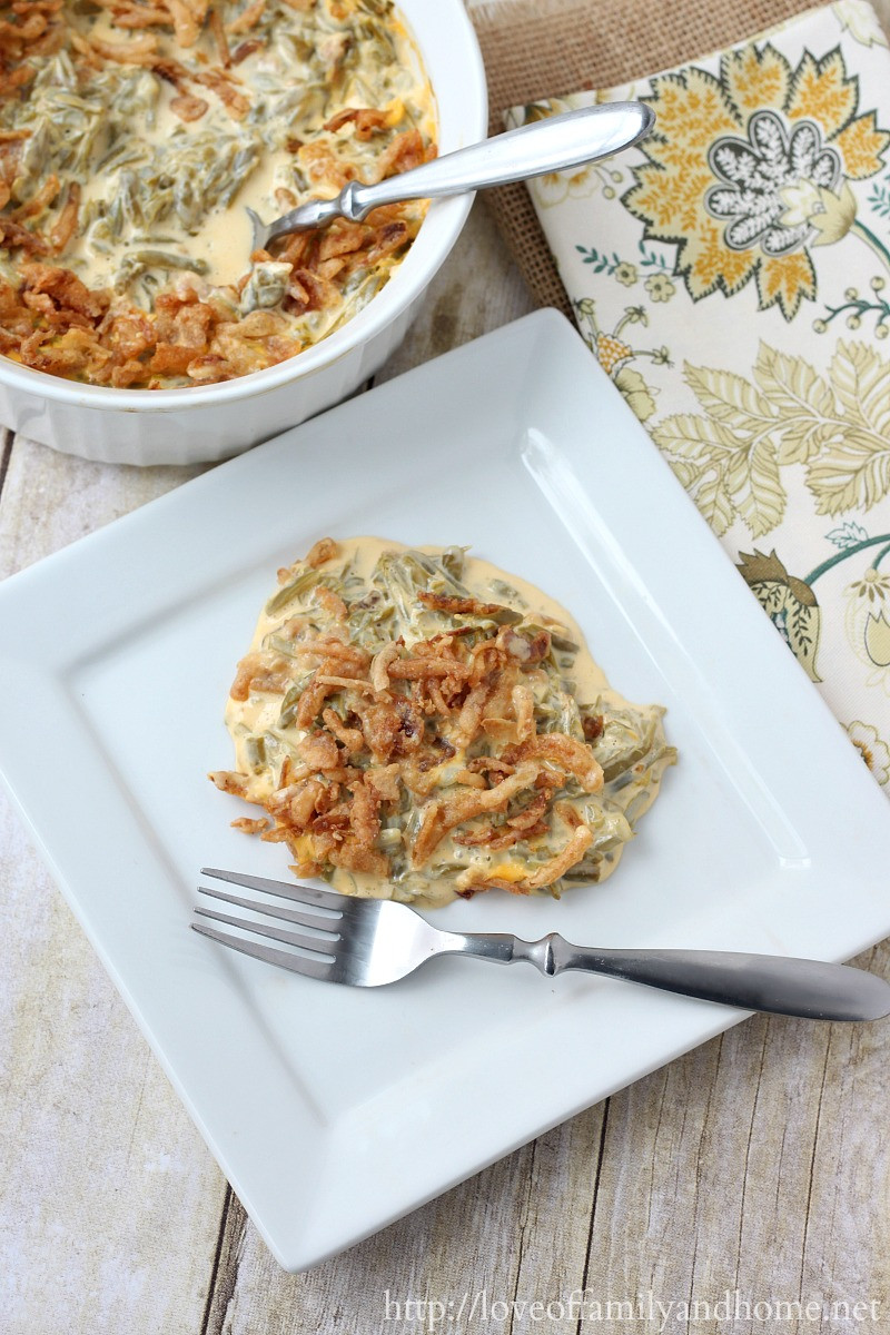 Green Bean Casserole Easy
 Easy Green Bean Casserole Recipe with Cheese Love of