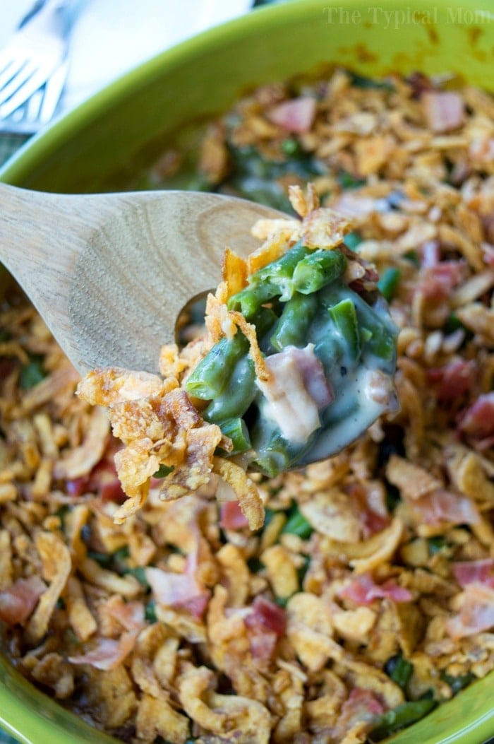 Green Bean Casserole Easy
 Easy Green Bean Casserole with Bacon · The Typical Mom