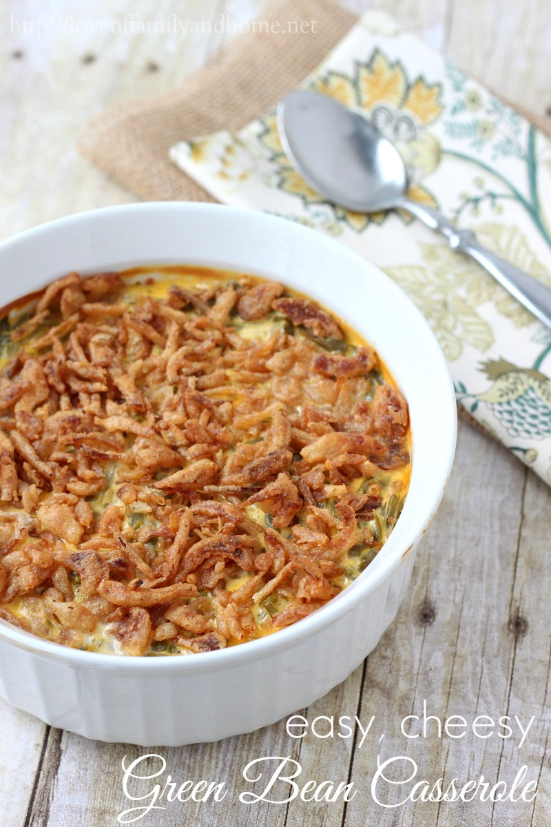 Green Bean Casserole Easy
 Easy Green Bean Casserole Recipe with Cheese Love of