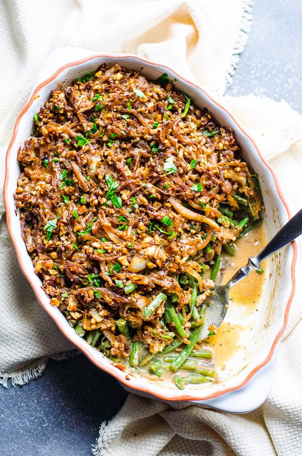 Green Bean Casserole With Canned Green Beans
 Healthy Green Bean Casserole iFOODreal Healthy Family