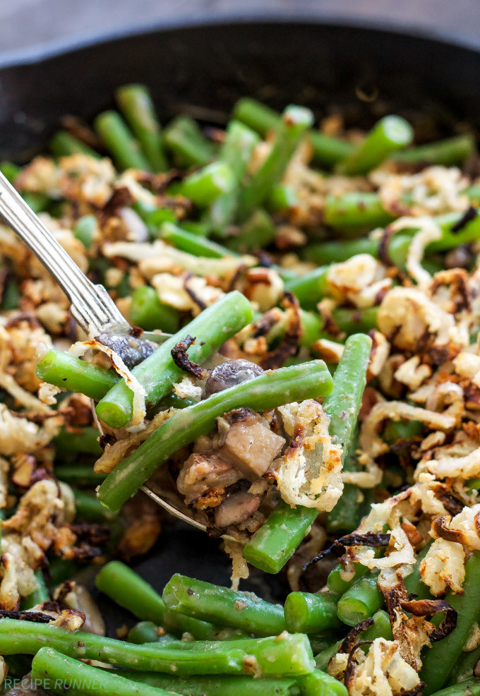 Green Bean Casserole With Canned Green Beans
 Green Bean Casserole with Crispy Shallot Pecan Topping