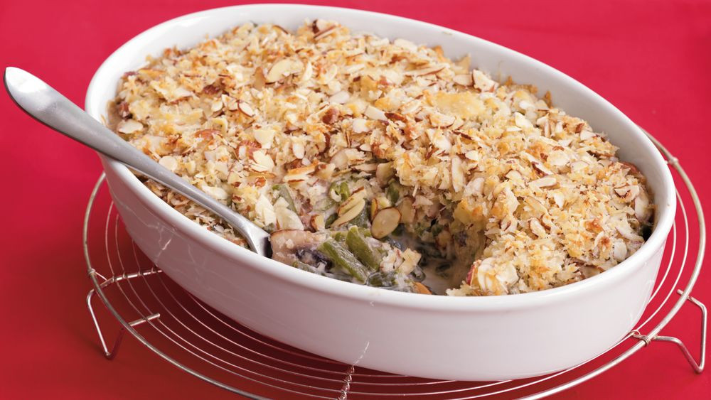 Green Bean Casserole With Frozen Green Beans
 Green Bean Amandine Casserole recipe from Pillsbury