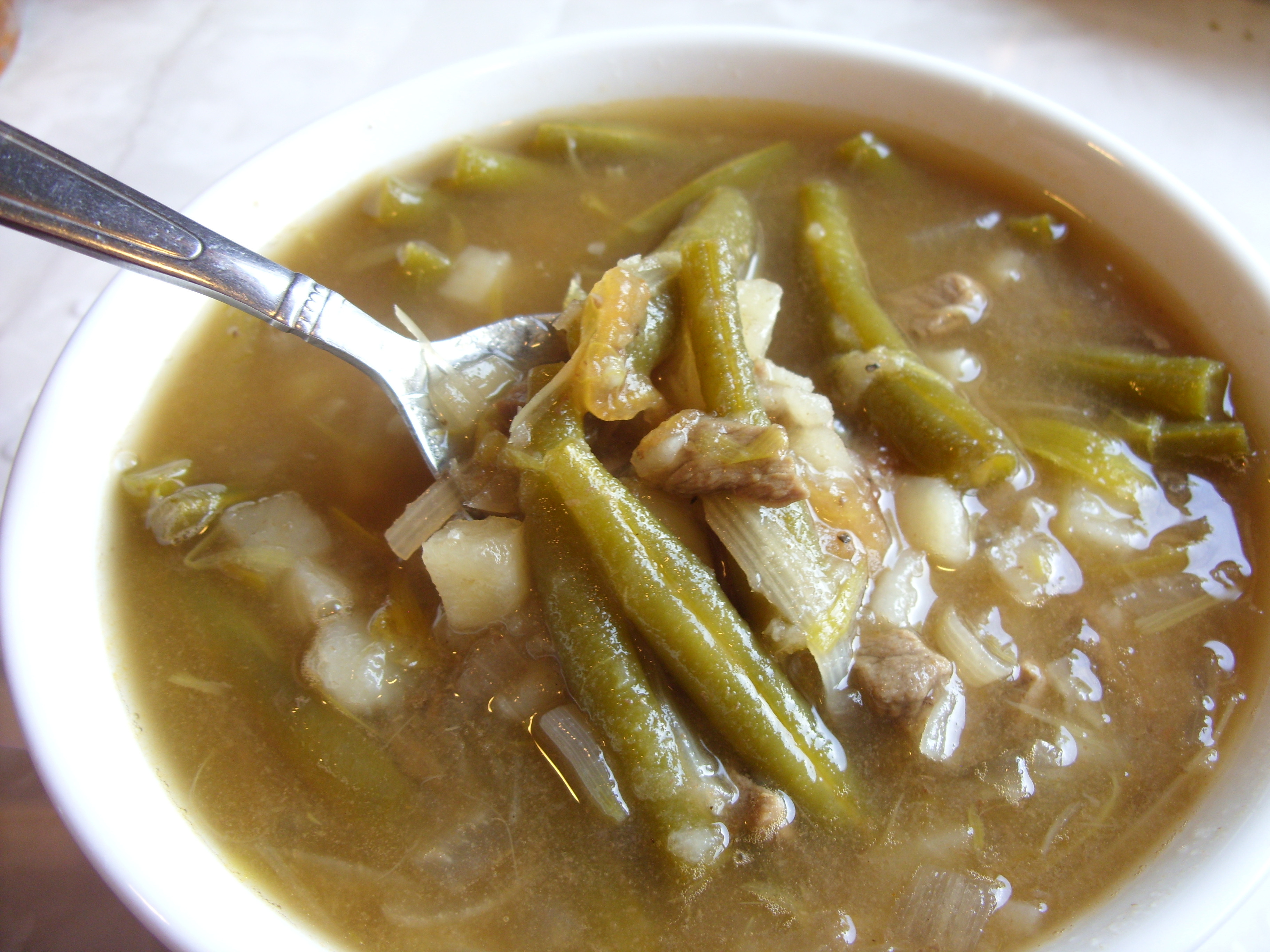 Green Bean Soup
 In My Freggies Box – Making Green Bean Soup