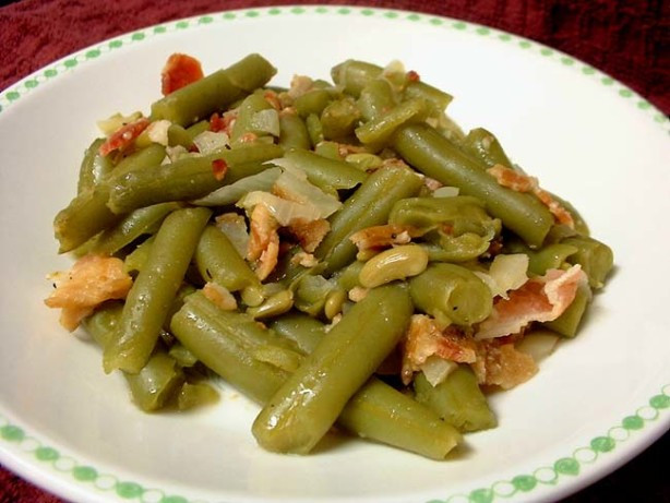 Green Beans With Bacon And Onion
 Green Beans With Bacon And ion Recipe Food