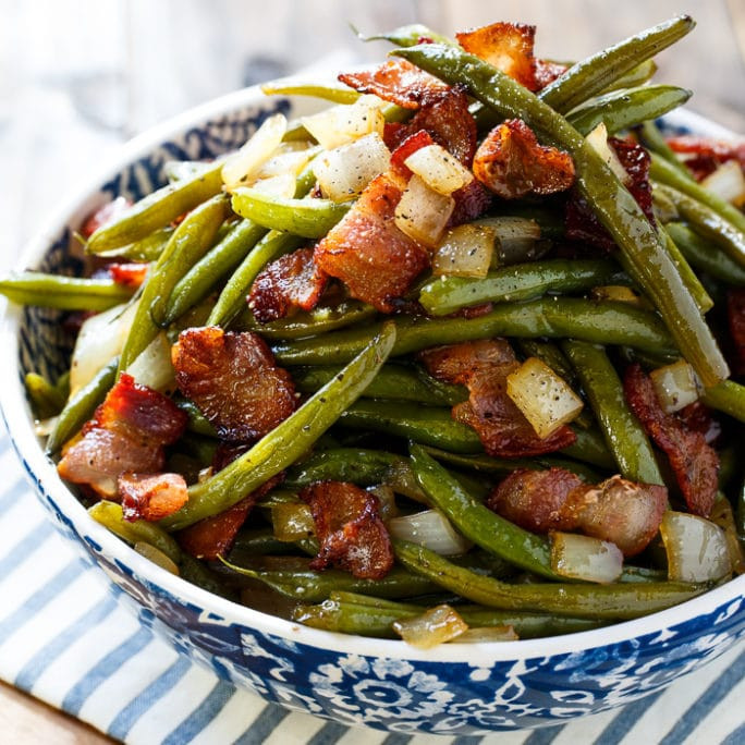 Green Beans With Bacon And Onion
 Sweet and Sour Green Beans Spicy Southern Kitchen