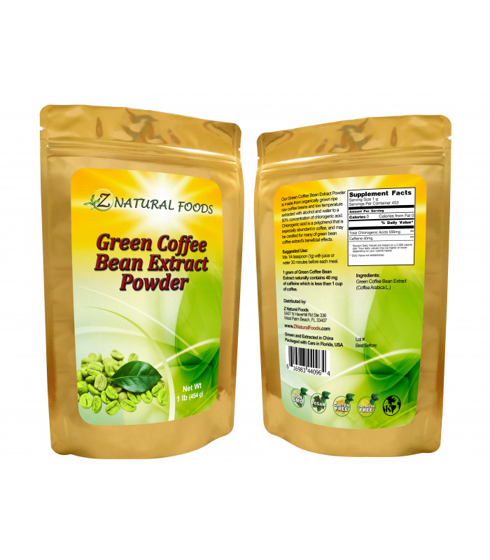 Green Coffee Bean Powder
 Green Coffee Bean Extract Powder from Raw Coffee Beans