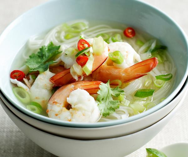 Green Onion Soup
 Prawn noodle and green onion soup recipe