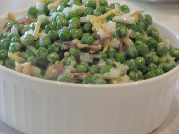 Green Pea Salad
 Serendipity Bacon And Green Pea Salad With Ranch Dressing