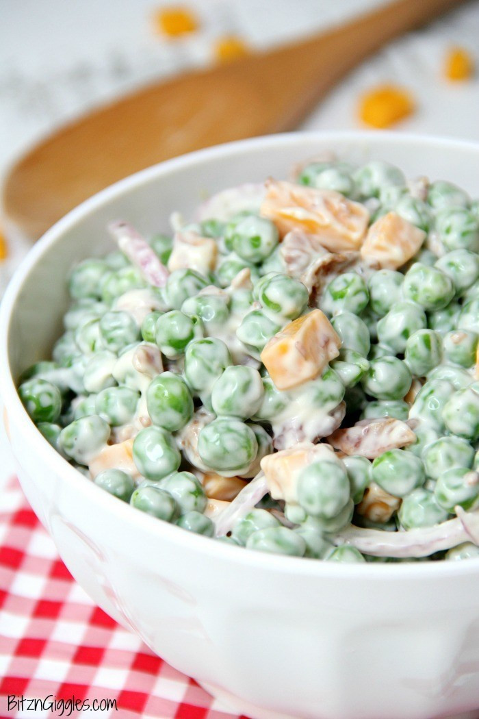 Green Pea Salad
 Easy Pea Salad Bitz & Giggles