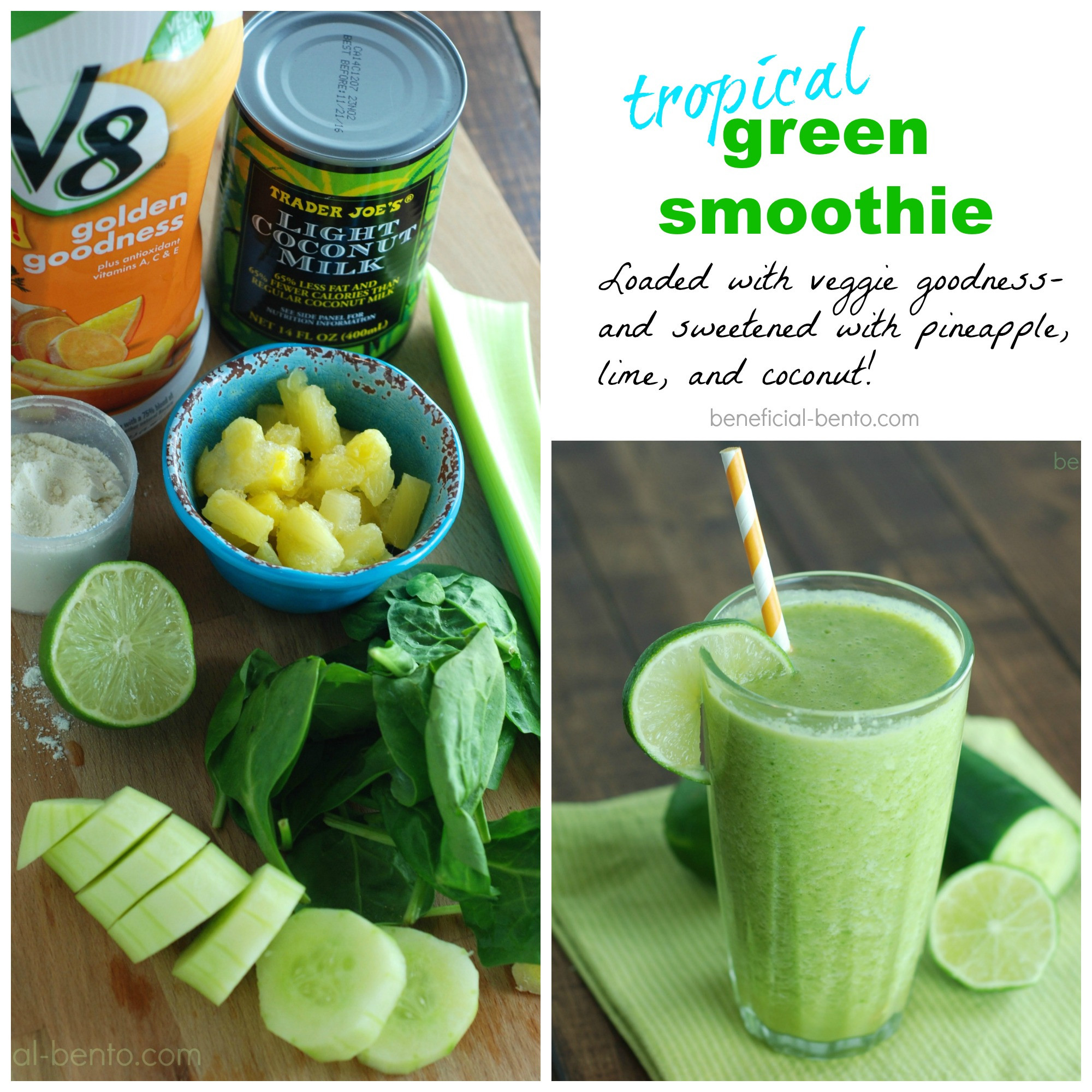 Green Smoothies Recipes
 Tropical Green Smoothie Recipe Beneficial Bento