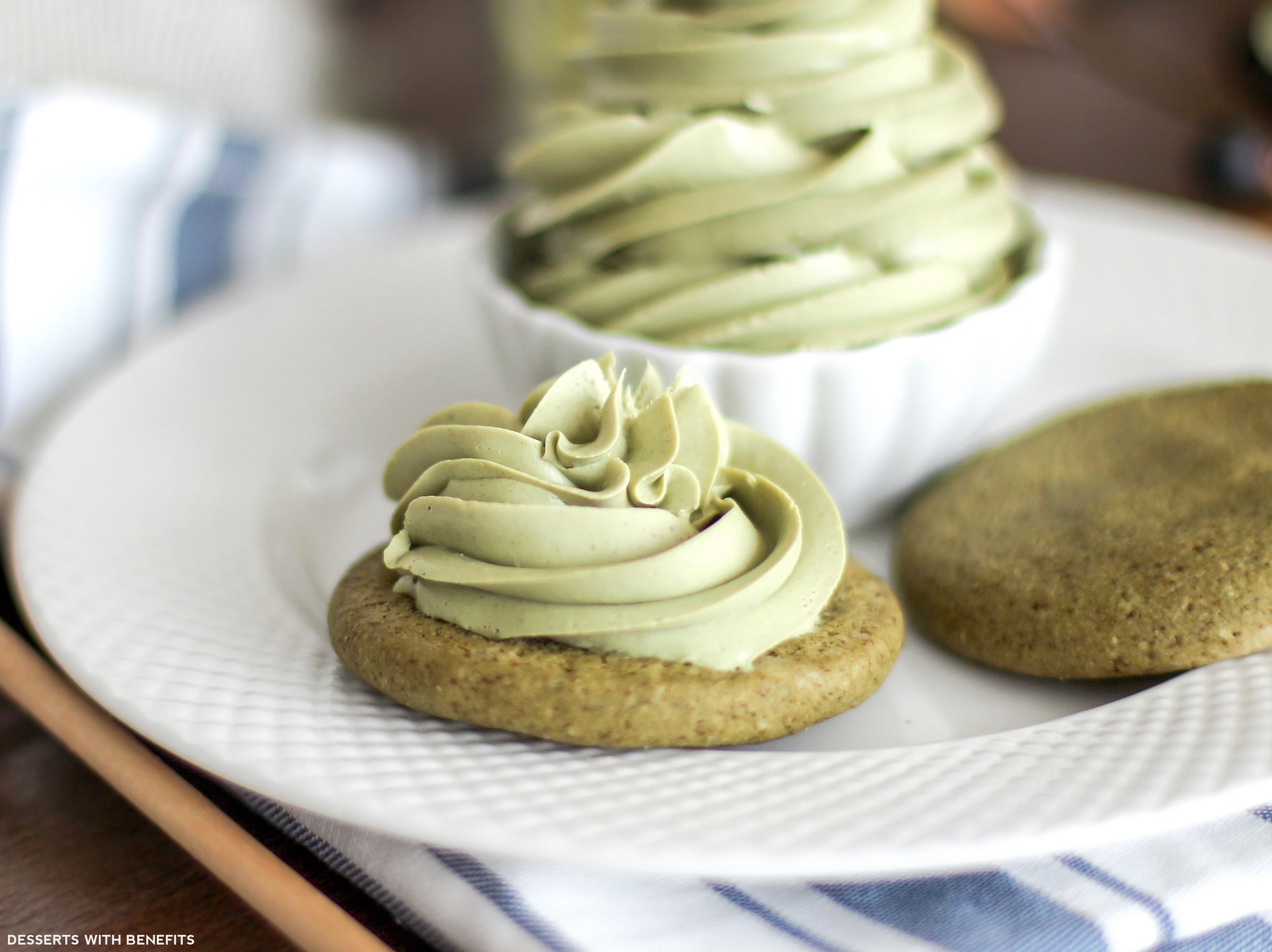 Green Tea Desserts
 3 Ingre nt Healthy Matcha Green Tea Cream Cheese Spread