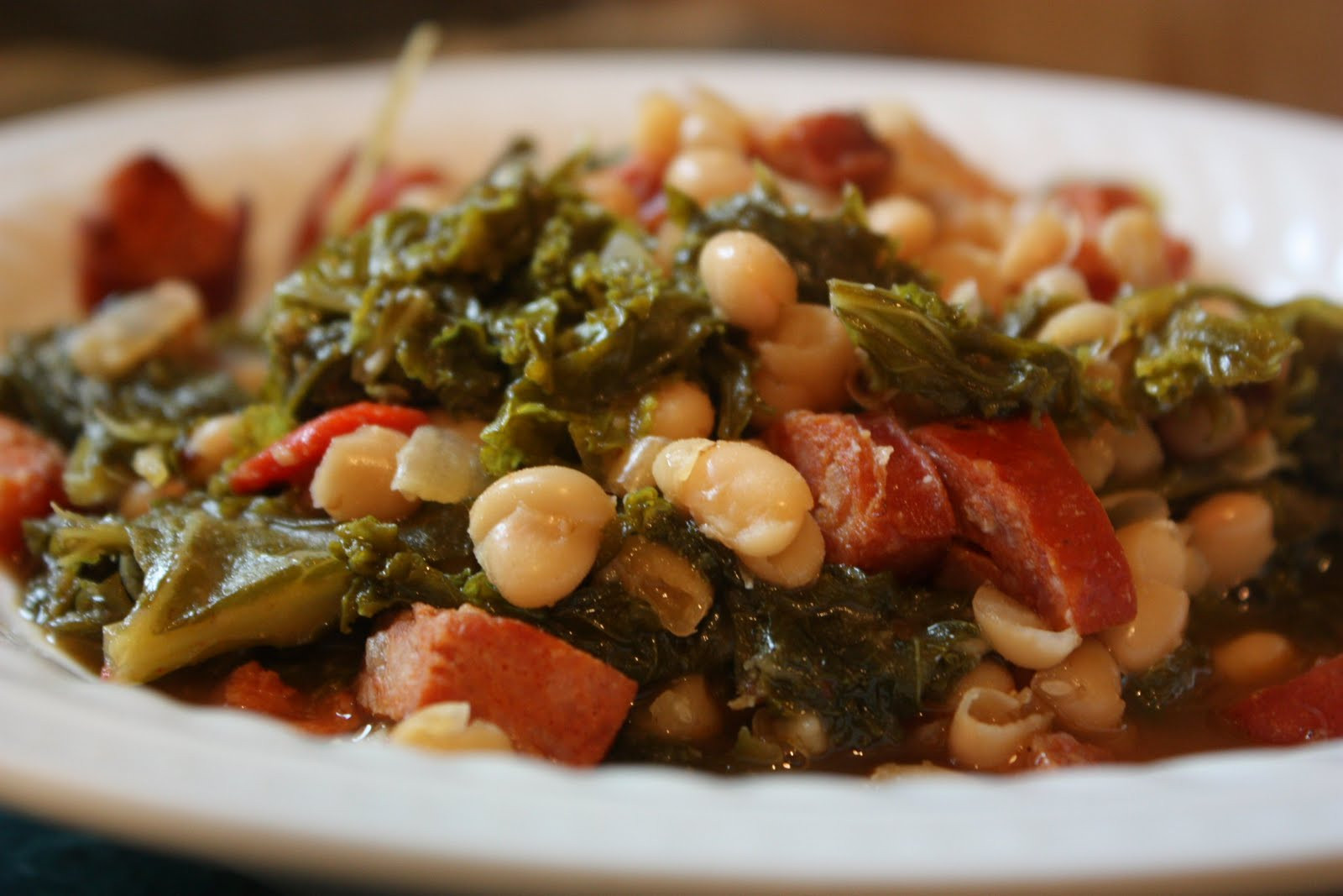 Greens And Beans
 Beans and Greens with Sausage