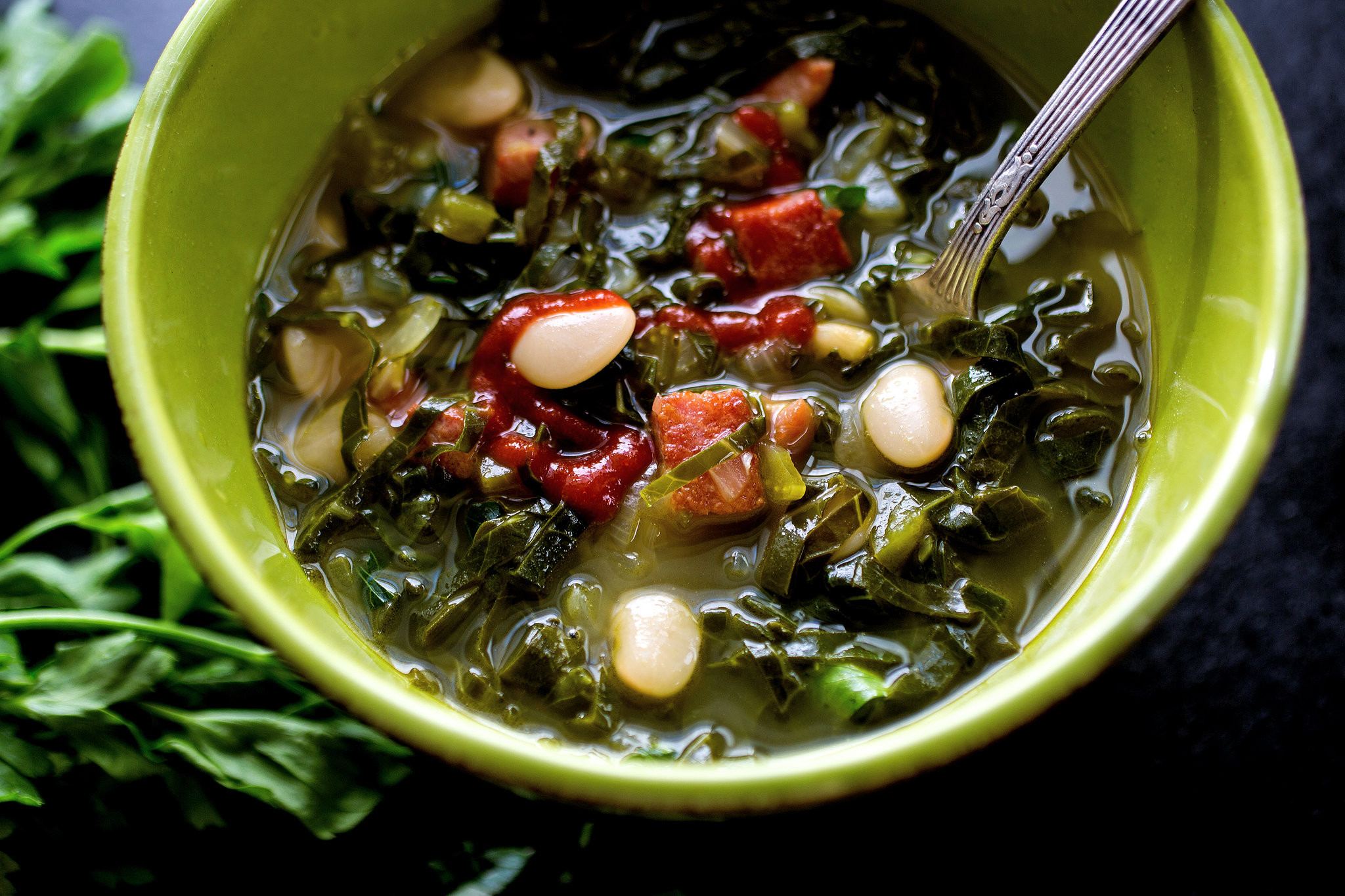 Greens And Beans
 white beans and collard greens soup