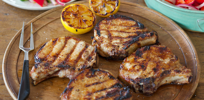 Grill Pork Chops Time
 Recipes Grilled Pork Chops Glazed with Brown Sugar