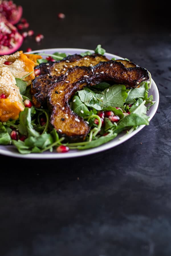 Grilled Acorn Squash
 Grilled Acorn Squash With Cranberry Ginger Maple Syrup