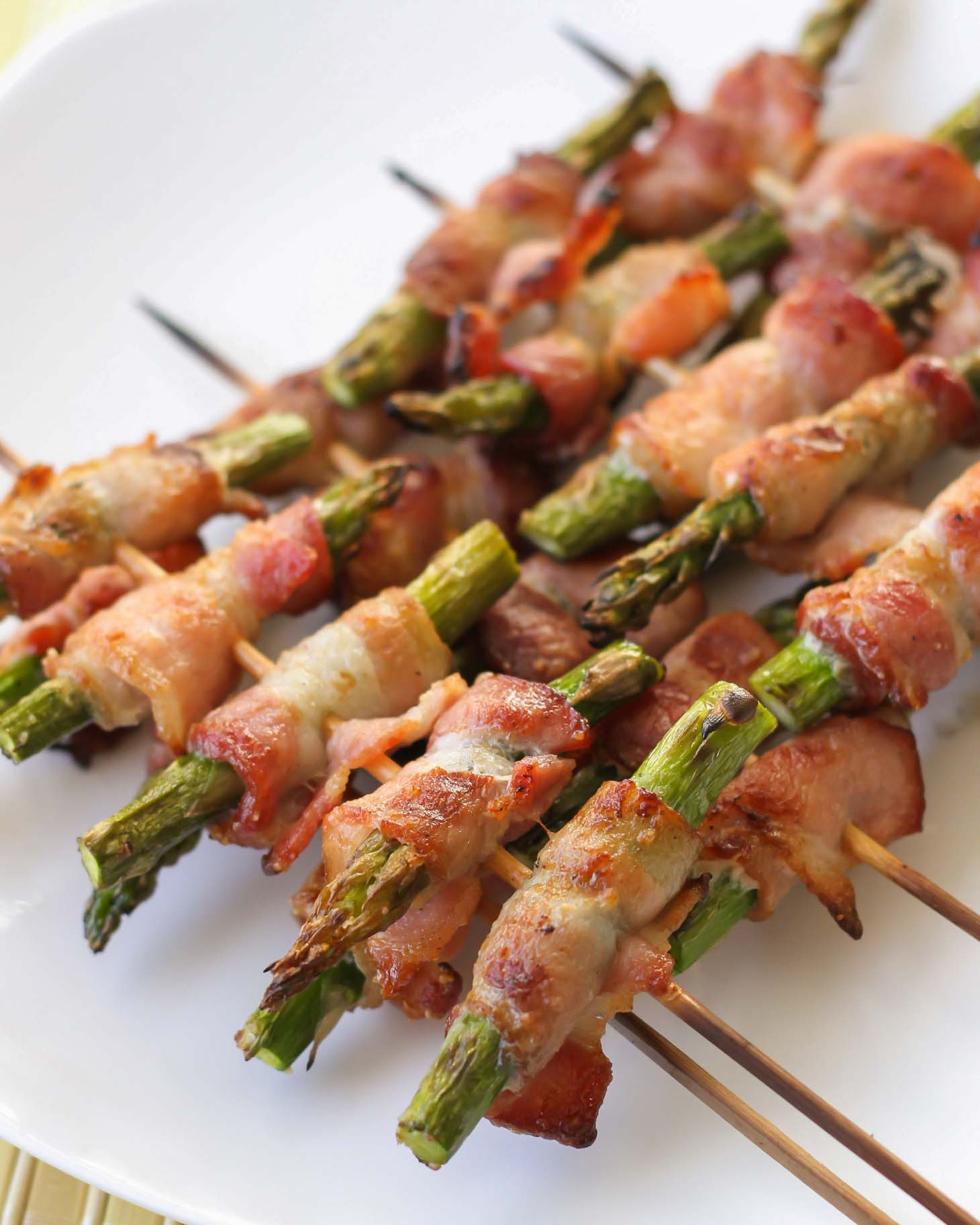 Grilled Bacon Wrapped Asparagus
 Bacon Wrapped Asparagus Skewers