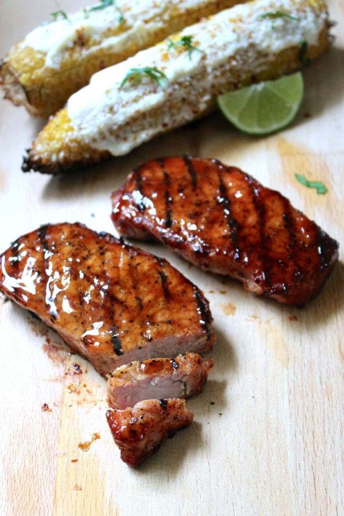 Grilled Boneless Pork Chops
 Grilled Boneless Pork Chops with BBQ sauce SAVOIR FAIRE