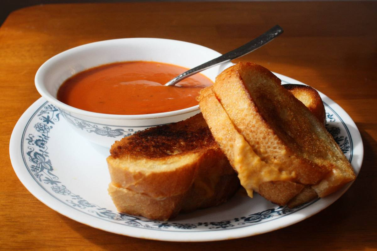 Grilled Cheese And Tomato Soup
 Rainy Day Grilled Cheese healthy food