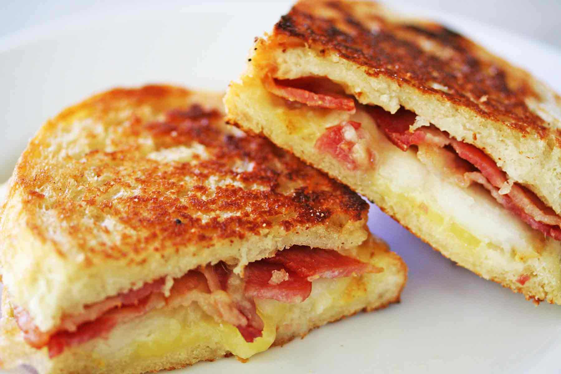 Grilled Cheese Sandwiches
 Grilled Cheese Sandwich with Bacon and Pear Recipe