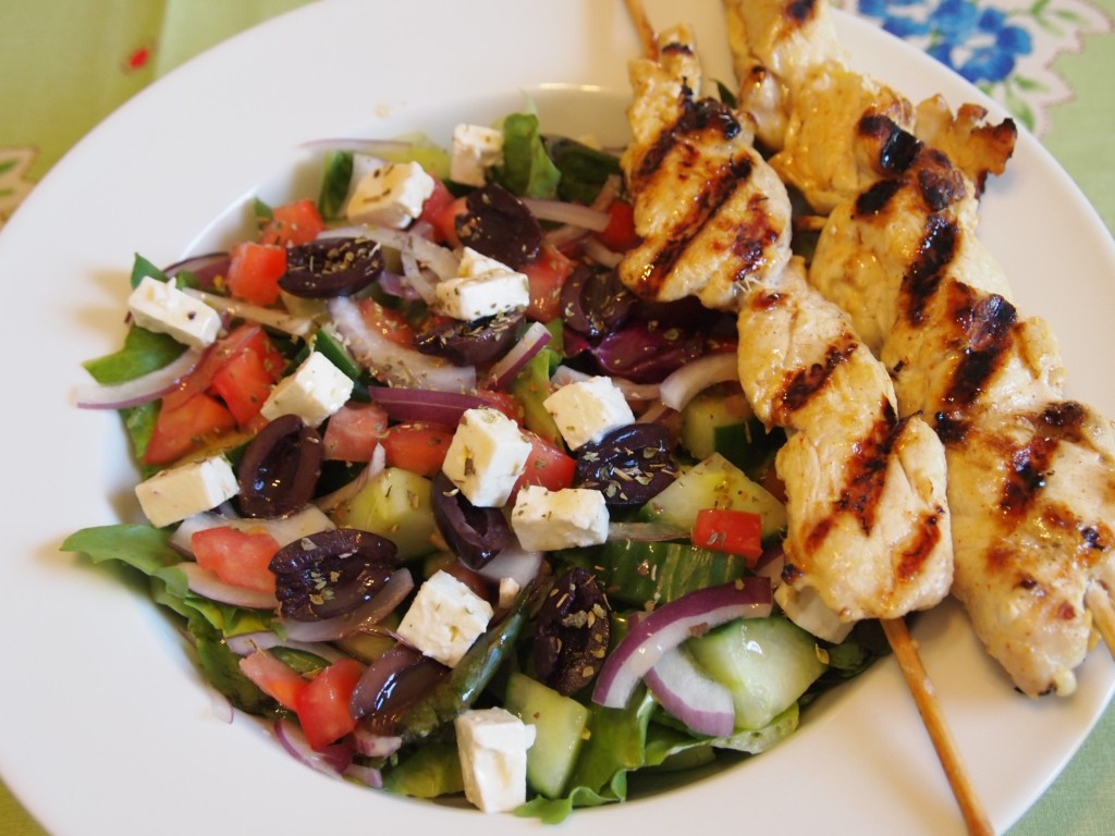 Grilled Chicken Salad Recipes
 Greek Salad Recipe with Grilled Lemon Chicken culicurious