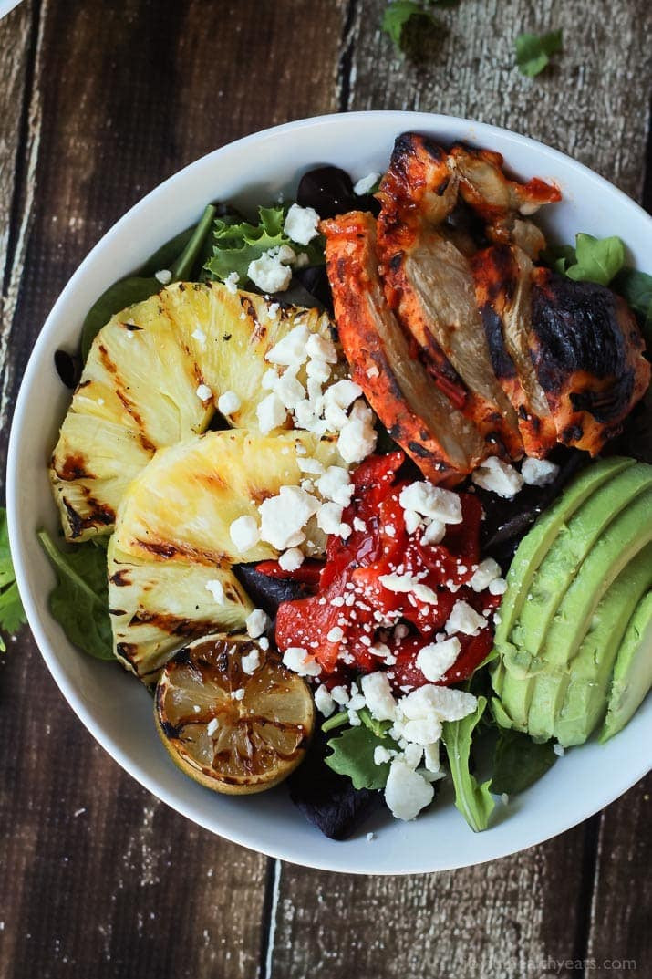 Grilled Chicken Salad Recipes
 Harissa Lime Grilled Chicken Salad with Creamy Cilantro