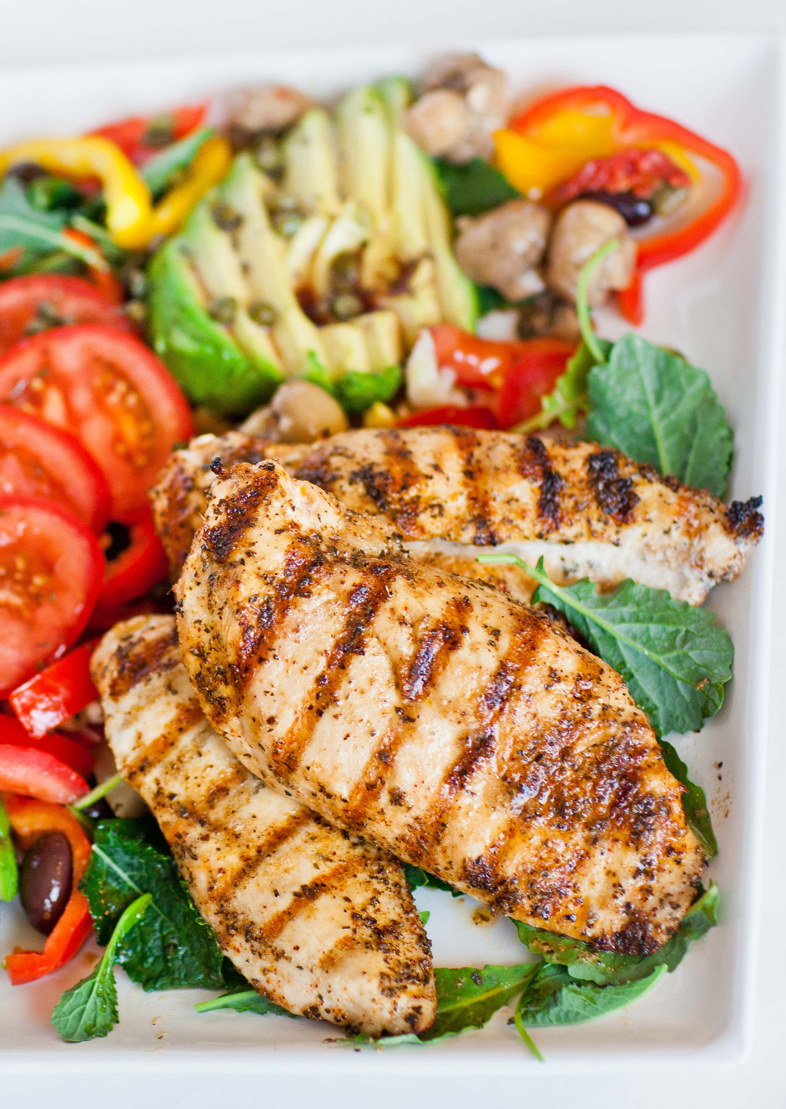 Grilled Chicken Salad Recipes
 Grilled Chicken Mediterranean Salad Tatyanas Everyday Food