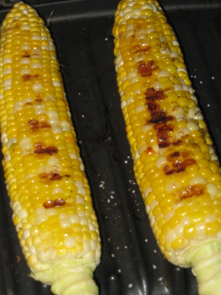 Grilled Corn Recipe
 grilled corn in husk with silk