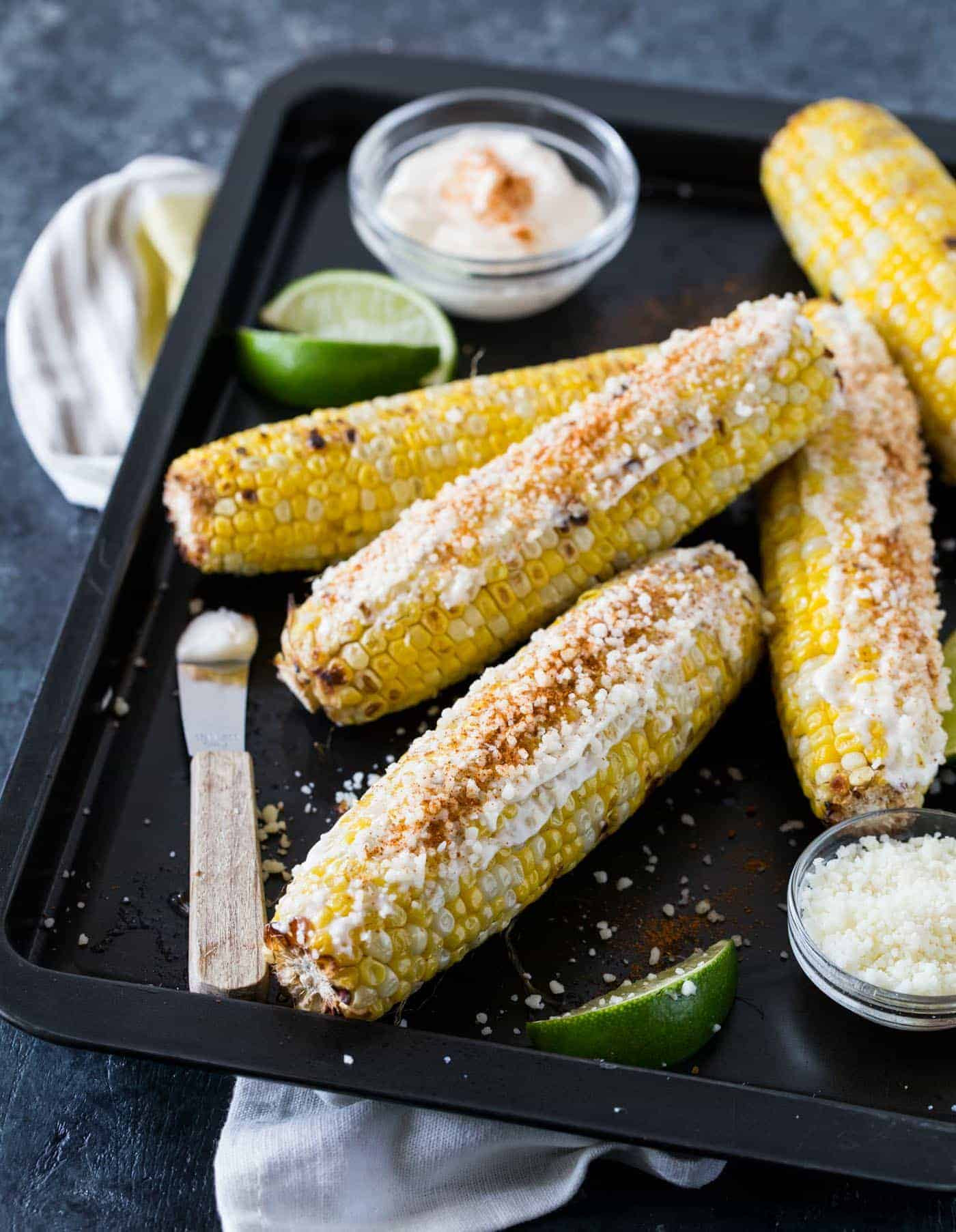 Grilled Corn Recipe
 grilled corn on the cob with mayo