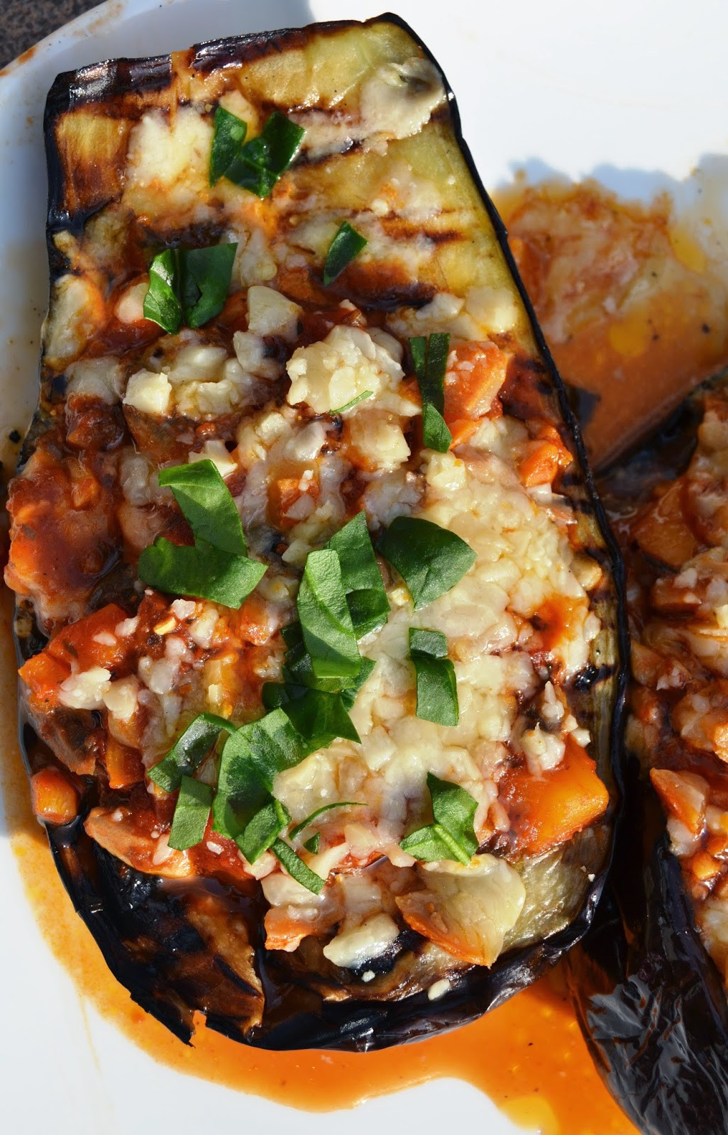 Grilled Eggplant Parmesan
 Grilled Eggplant Parmesan Boats