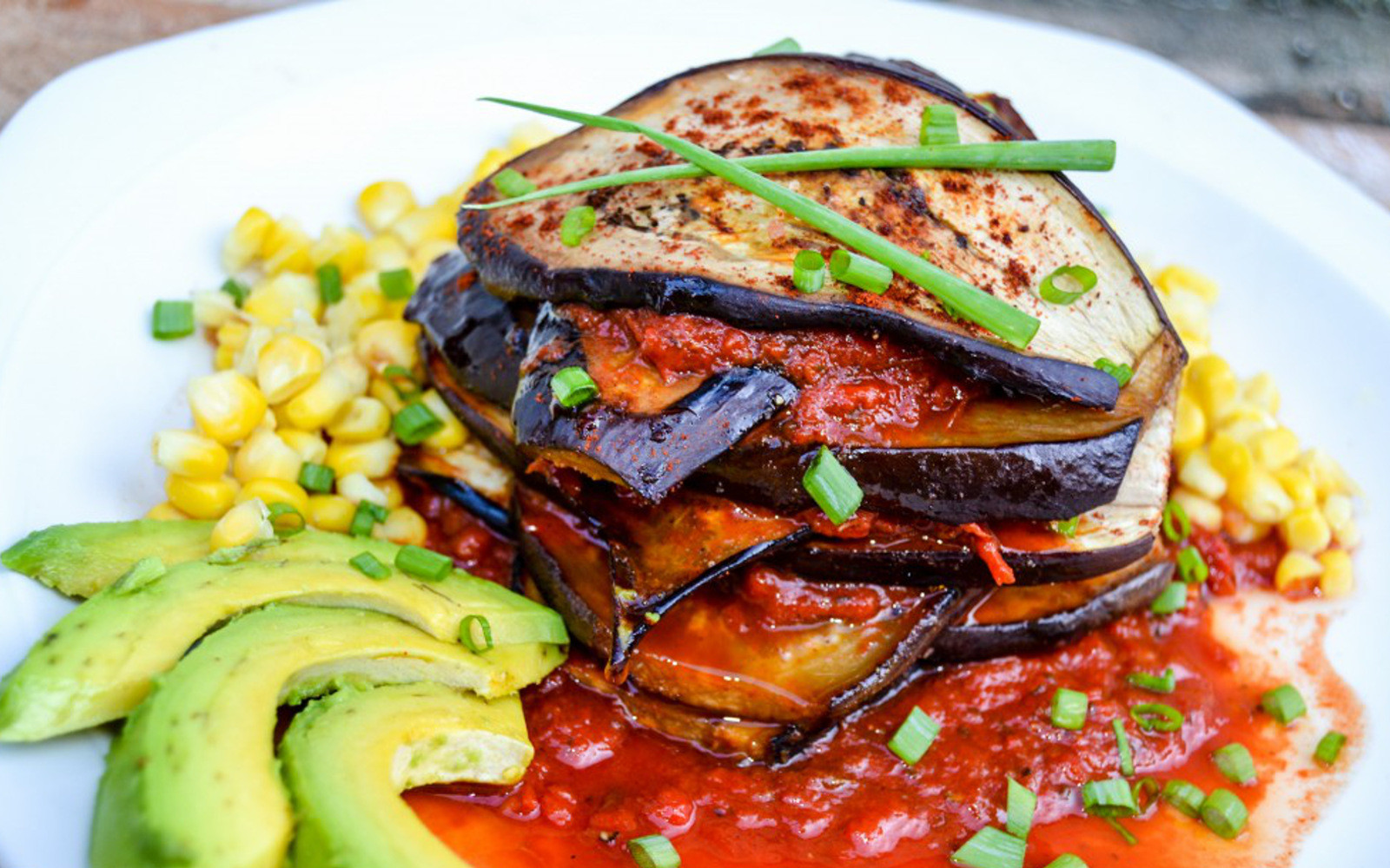 Grilled Eggplant Recipe
 Grilled Eggplant Stack With Roasted Red Pepper Sauce