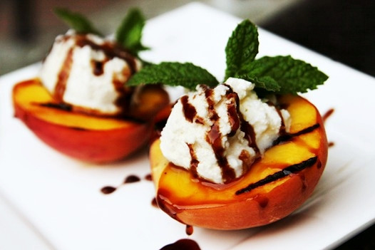 Grilled Peaches Dessert
 Grilled Peaches with Ricotta Cheese Recipe