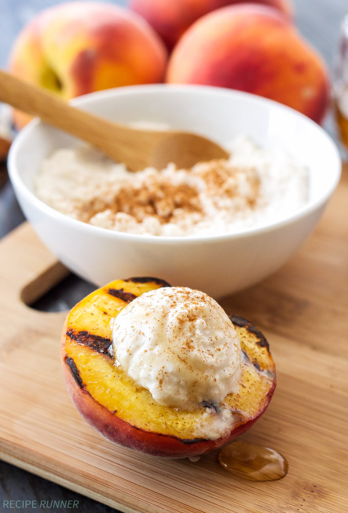 Grilled Peaches Dessert
 Grilled Peaches with Cinnamon Honey Ricotta Recipe Runner