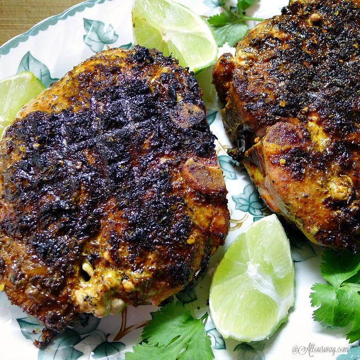 Grilled Pork Chops Rub
 Grilled Lime Adobo Rubbed Pork Chops