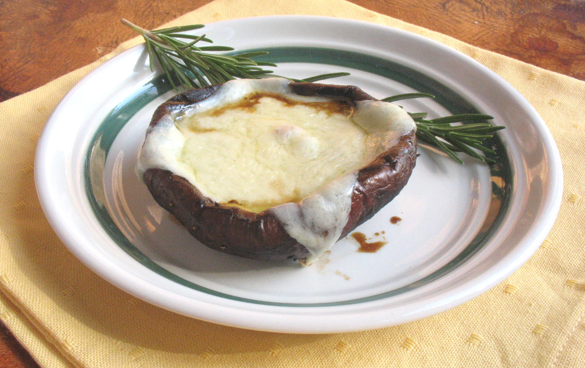 Grilled Portobello Mushrooms
 Grilled Portobello Mushrooms with Fontina Melt