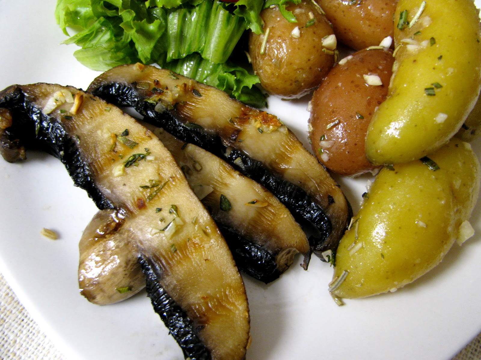 Grilled Portobello Mushrooms
 The Scattered Cook Grilled Portobello Mushroom “Steaks”