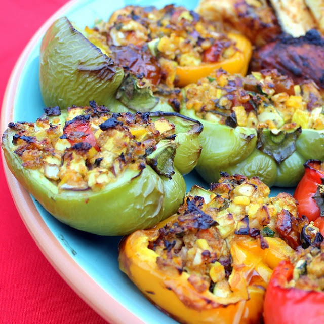 Grilled Side Dishes
 Inspired By eRecipeCards Grilled Ve able Stuffed Bell