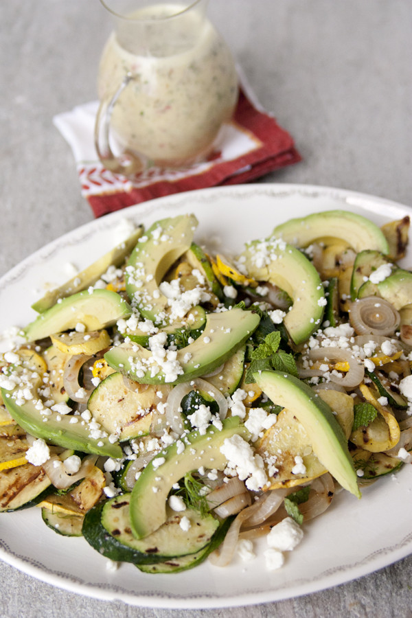 Grilled Summer Squash
 Grilled Summer Squash Avocado and Feta Salad with White