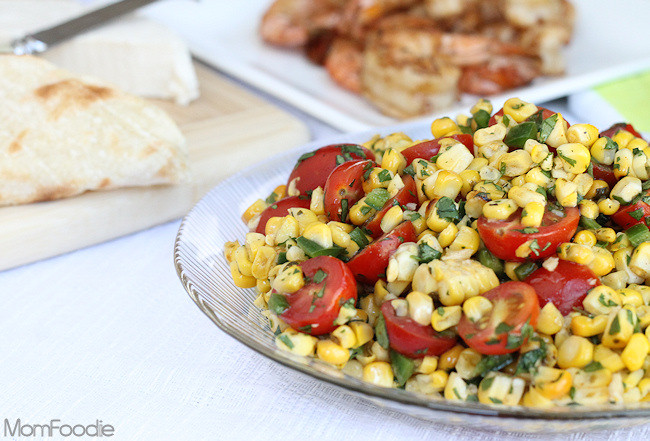 Grilled Sweet Corn
 Tex Mex Grilled Sweet Corn & Tomato Salad Recipe Mom Foo