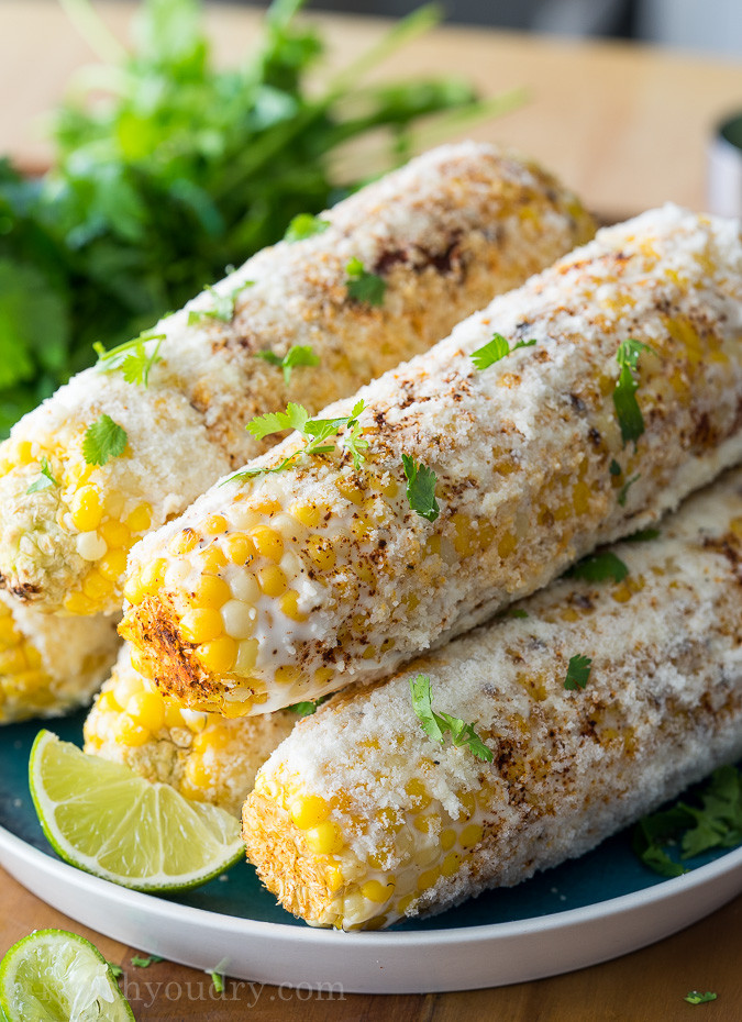 Grilled Sweet Corn
 Elote Mexican Grilled Corn