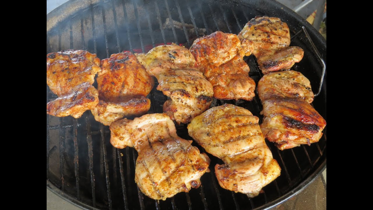 Grilling Boneless Chicken Thighs
 BBQ Rubs on Grilled Boneless Skinless Chicken Thighs