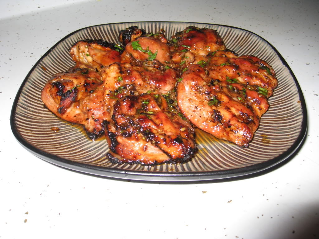 Grilling Boneless Chicken Thighs
 Teriyaki Jalapeno Garlic Cilantro Grilled Boneless Chicken