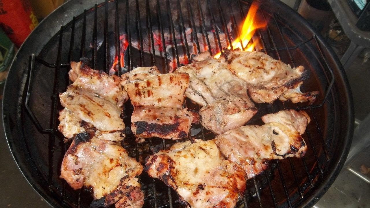 Grilling Chicken Thighs On Gas Grill
 Boneless Skinless Chicken Thighs Marinated and Grilled on
