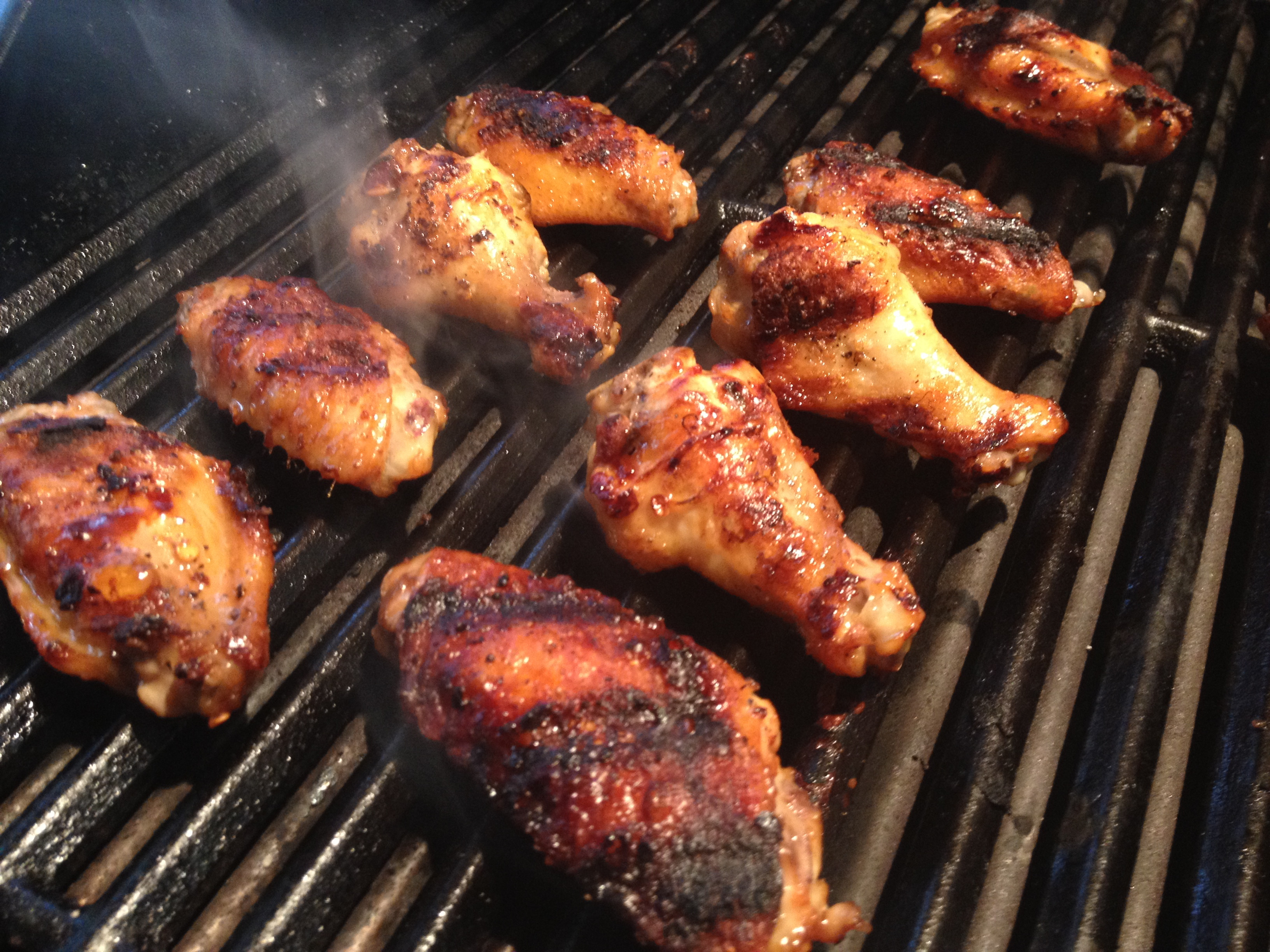 Grilling Chicken Wings
 Grilled Filipino Adobo Chicken Wings