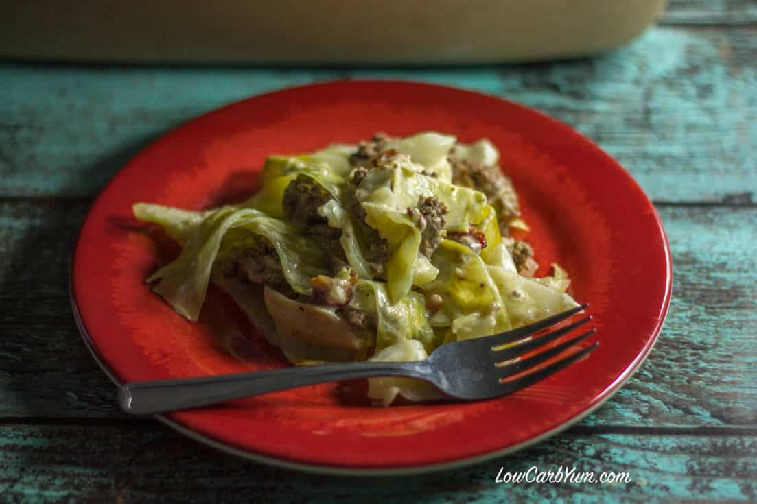 Ground Beef And Cabbage Casserole
 Creamed Cabbage & Ground Beef Casserole
