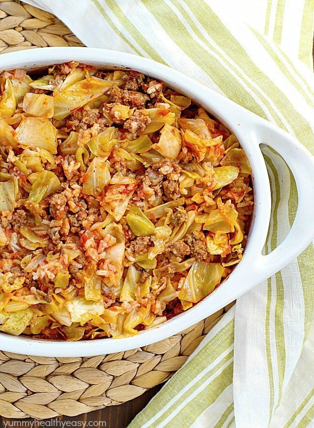 Ground Beef And Cabbage Casserole
 Beef Cabbage Roll Casserole Yummy Healthy Easy