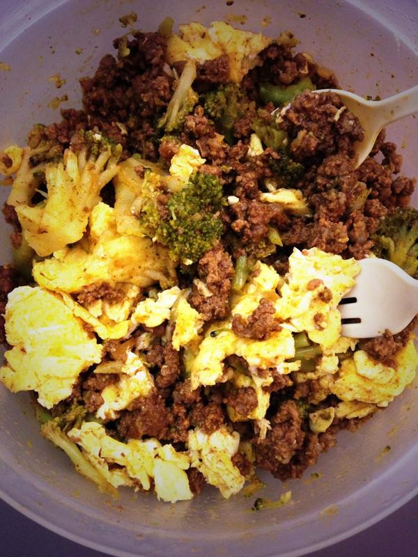 Ground Beef And Eggs
 Some paleo gruel for supper ground beef leftover