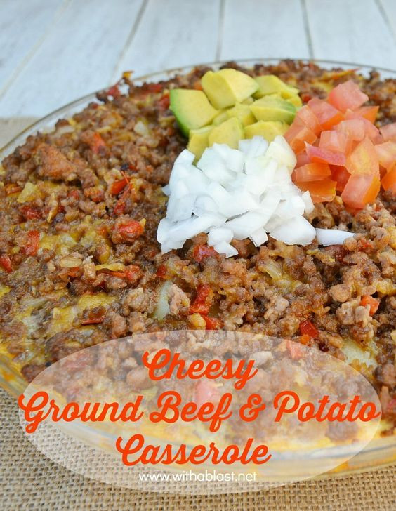 Ground Beef And Potato Recipes Quick
 Cheesy Ground Beef and Potato Casserole Pinterest