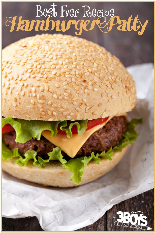 Ground Beef Burger Recipe
 25 best ideas about Homemade hamburger patties on