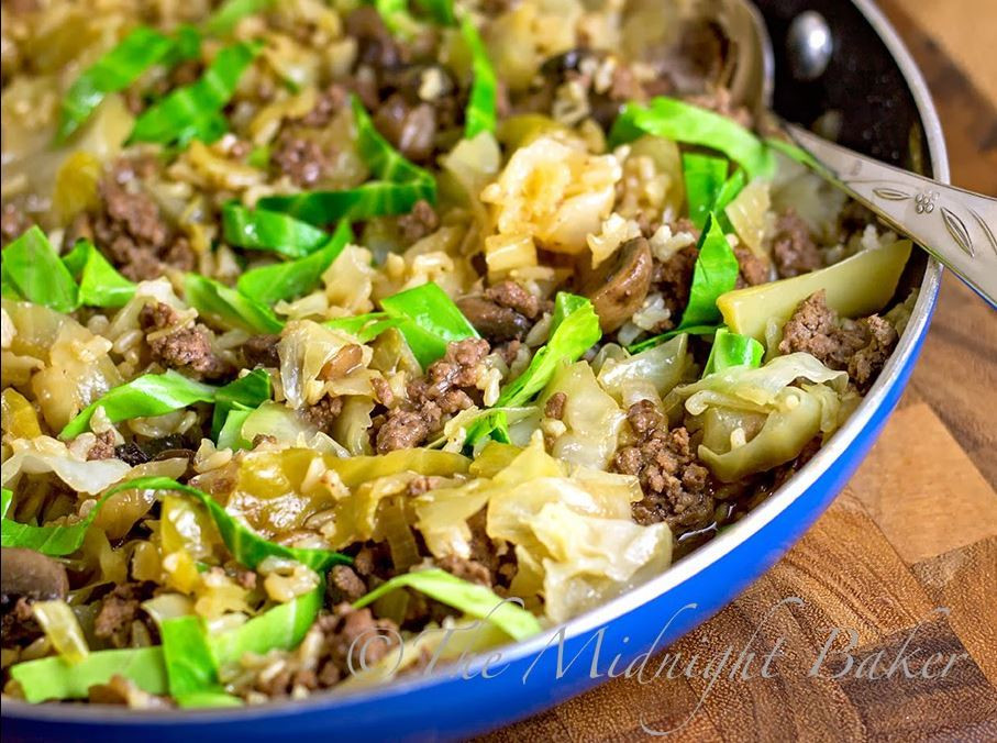 Ground Beef Cabbage
 Simple Skillet Cabbage Roll Casserole